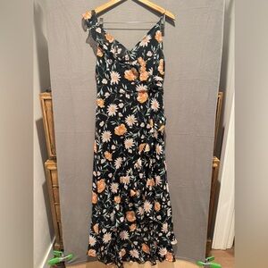 Elegant One Shoulder Floral Dress